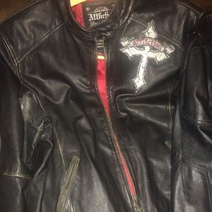 Affliction leather jacket